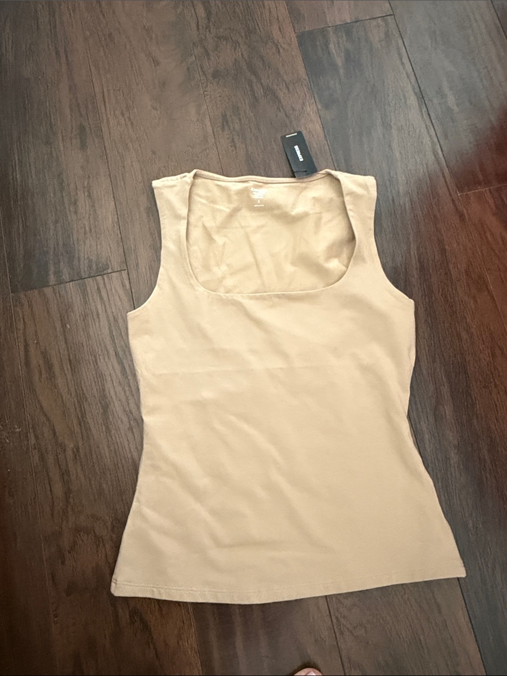 Brand new Express Beige Square Neck Tank Top